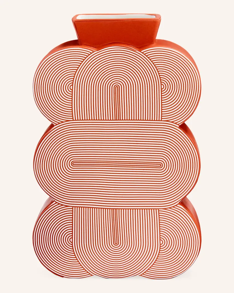 Jonathan Adler Vase POMPIDOU MEDIUM Dunkelorange