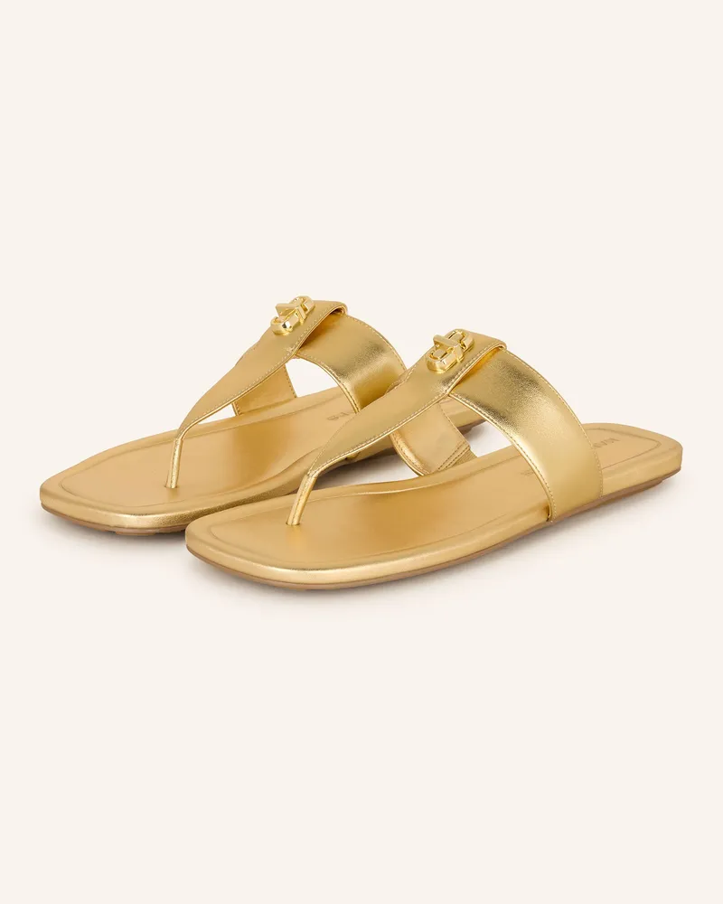 Marc Jacobs Zehentrenner THE DUAL T SANDAL Gold