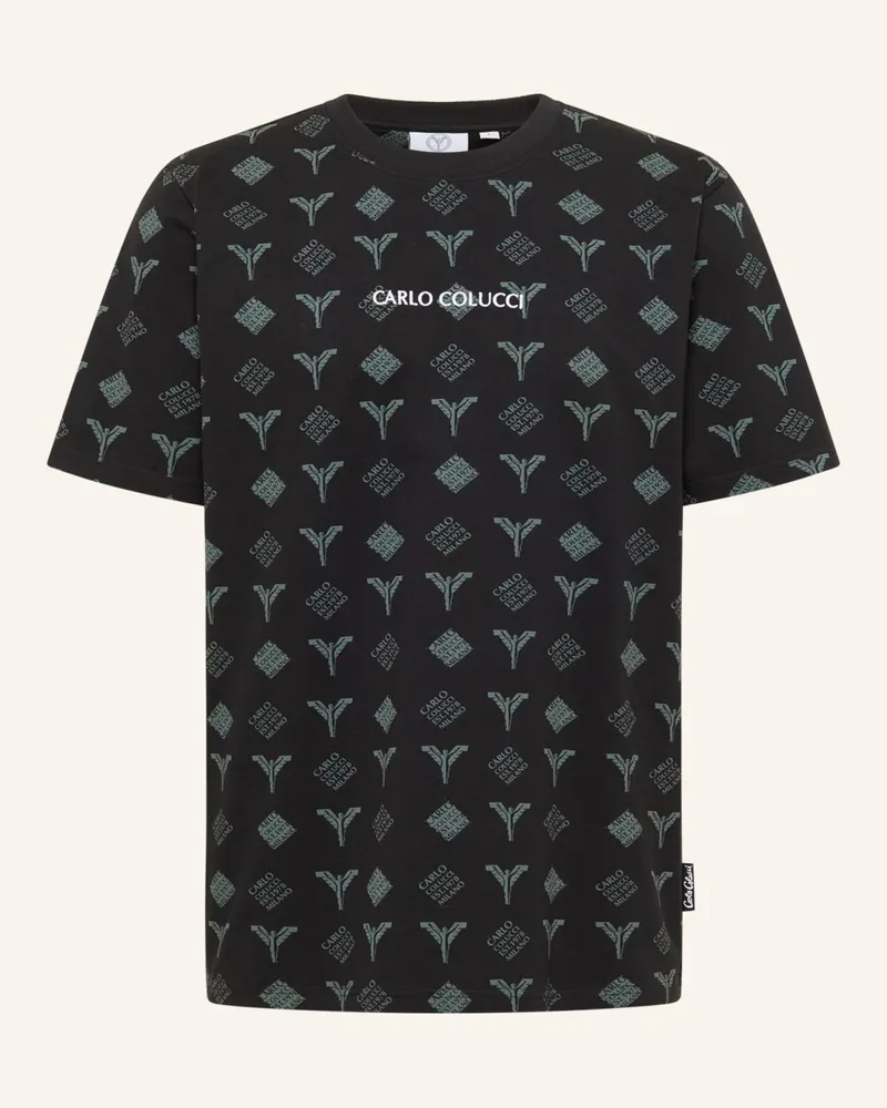 Carlo Colucci Logo T-Shirt - Black Friday FALCHI Schwarz