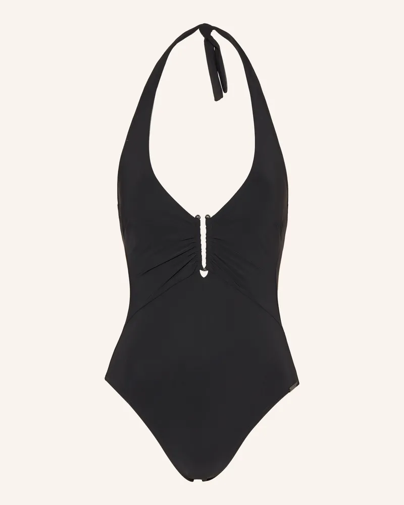 Maryan Mehlhorn Neckholder-Badeanzug Honesty schwarz Schwarz