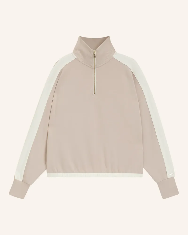 HUGO BOSS Loungewear Oberteil TWIN_SWEATSHIRT Beige