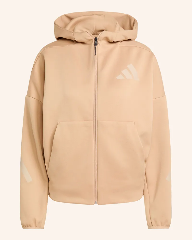 adidas Sweatjacke Z.N.E. FULL ZIP Hellbraun