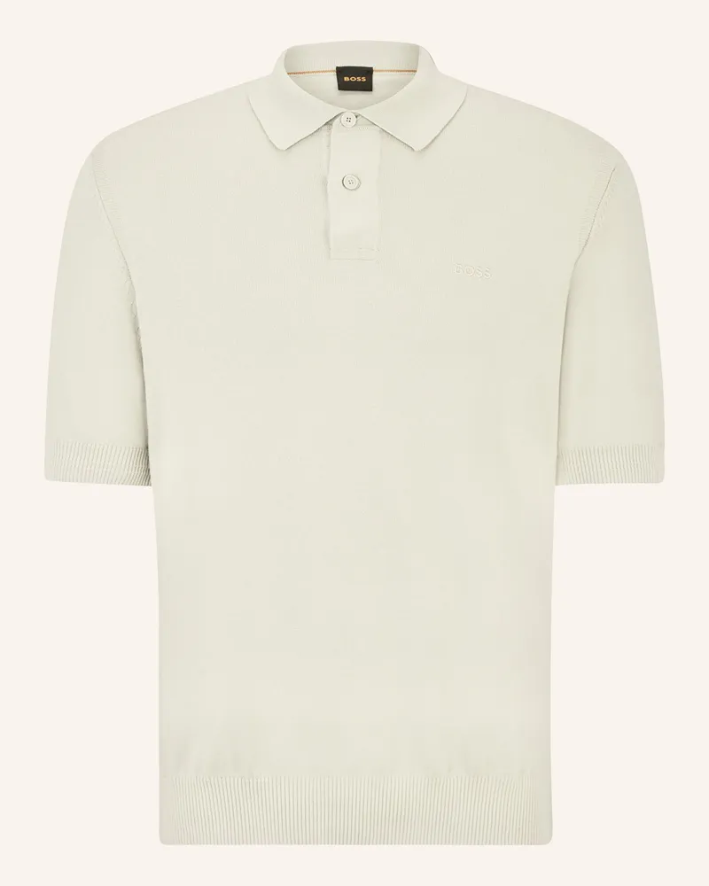 HUGO BOSS Strick-Poloshirt ASAC Beige