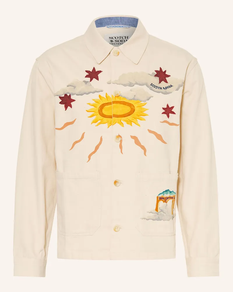 Scotch&Soda Overshirt weiss Beige