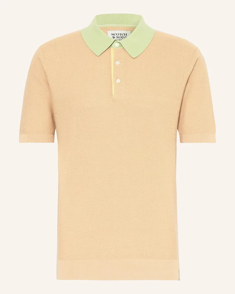 Scotch&Soda Strick-Poloshirt Beige