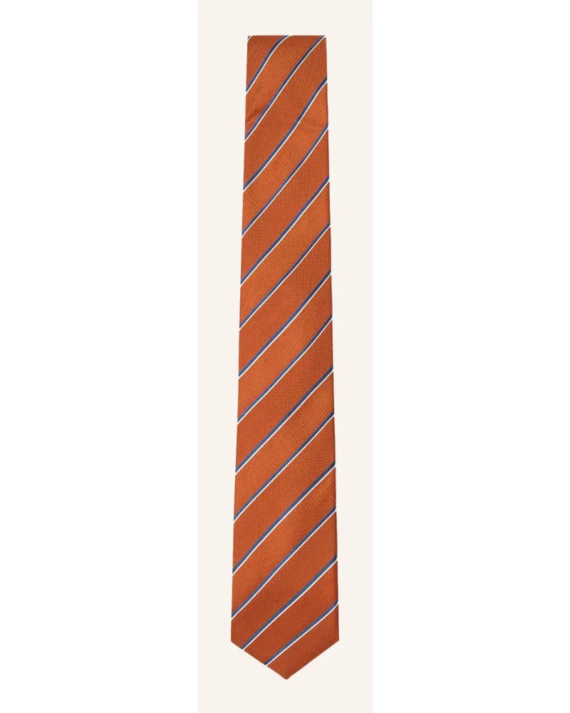 Hackett Krawatte SOLID STRIPE Rot