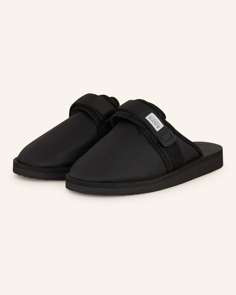 SUICOKE Pantoletten ZAVO-CAB Schwarz