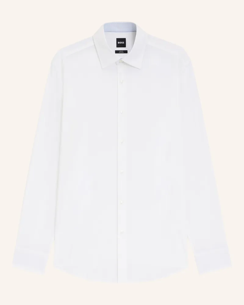 HUGO BOSS Business Hemd H-Hank-K-c3-261 Slim Fit weiss Weiss