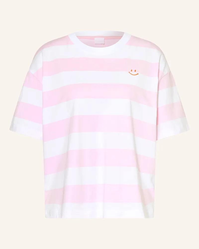 Mey Schlafshirt Serie STREAKED LINES Hellrosa