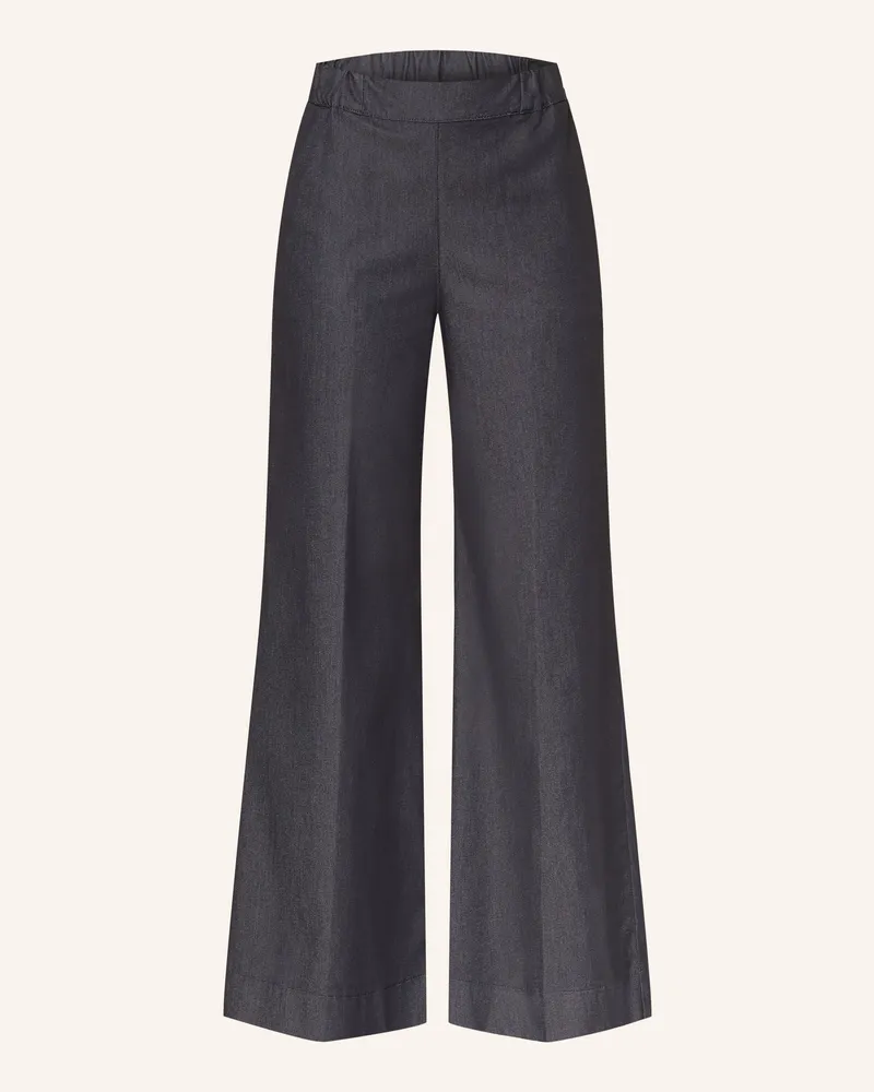 Mrs & HUGS Marlenehose blau Dunkelblau