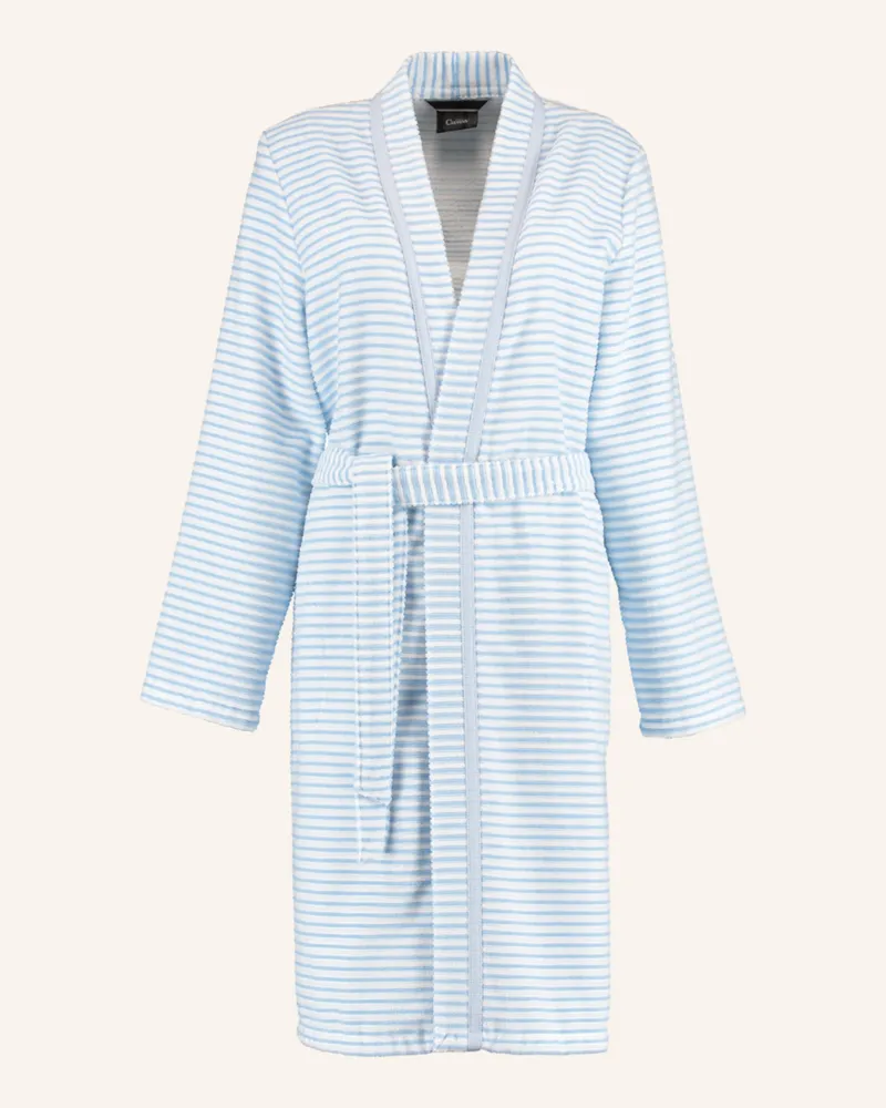 Cawö Bademantel blau Blau