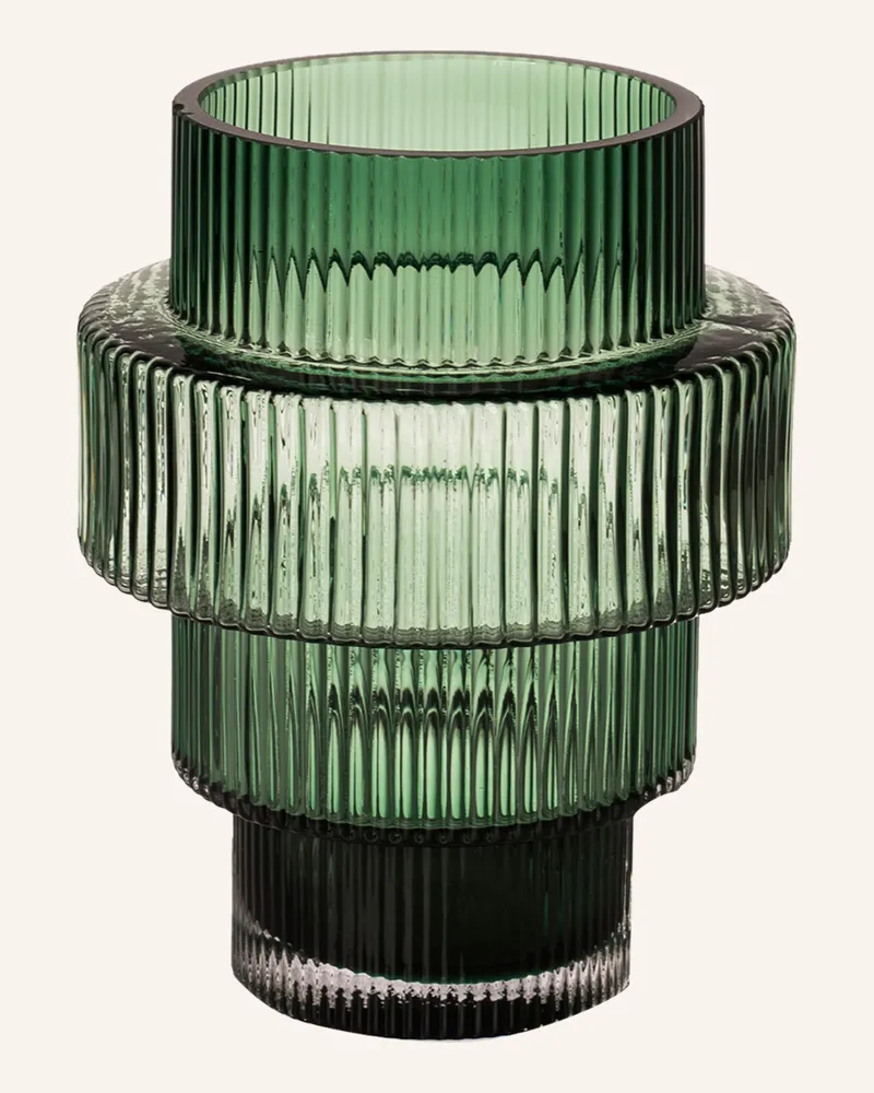 POLSPOTTEN Windlicht Steps gruen Dunkelgrün