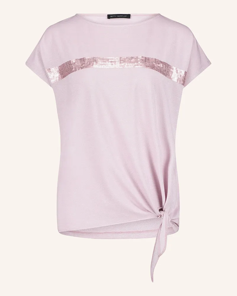 Betty Barclay T-Shirt mit Pailletten Hellrosa