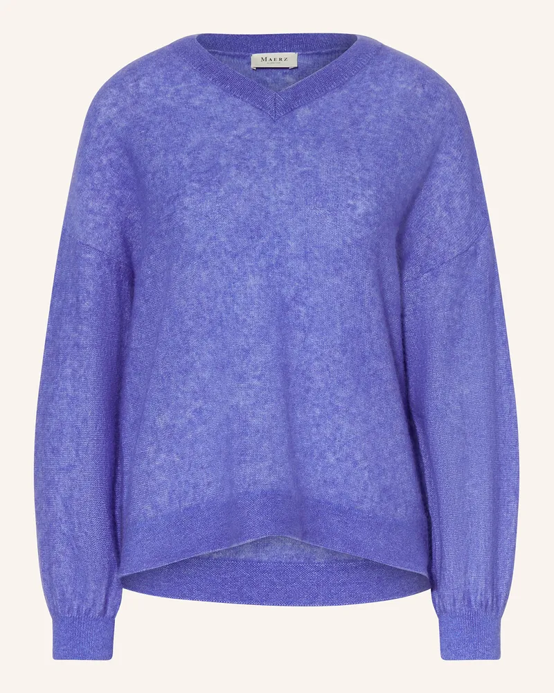 Maerz Pullover mit Alpaka Blau