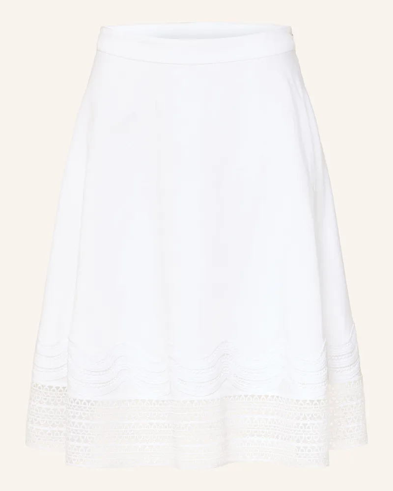 HUGO BOSS Rock Vadora Mit Spitze weiss Weiss