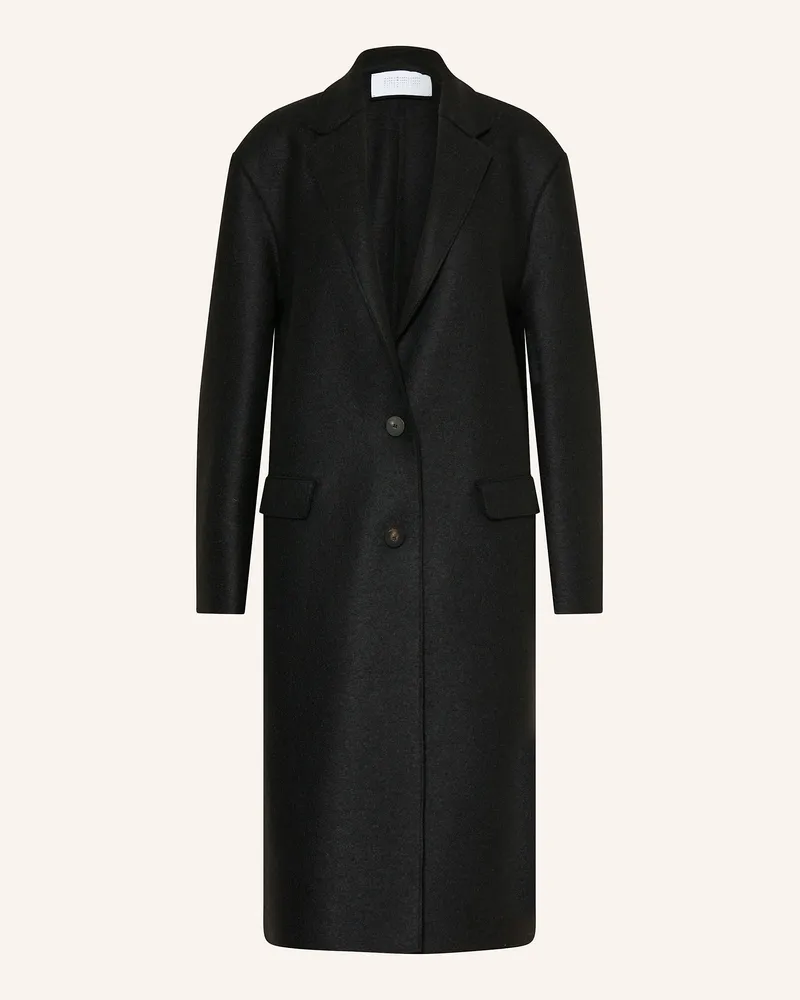 Harris Wharf London Wollmantel schwarz Schwarz