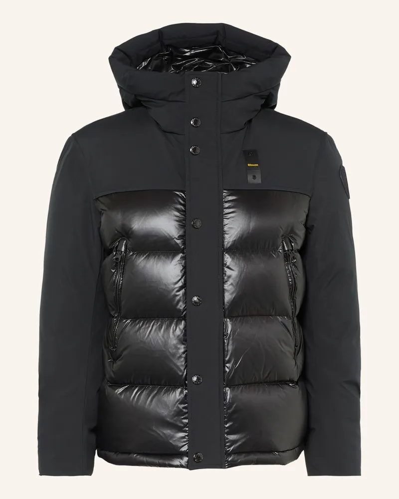 Blauer Daunenjacke Brook schwarz Schwarz