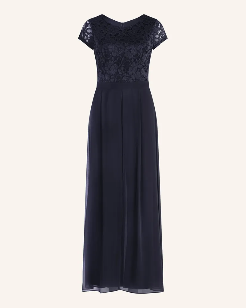 Vera Mont Jumpsuit mit Spitze Dunkelblau