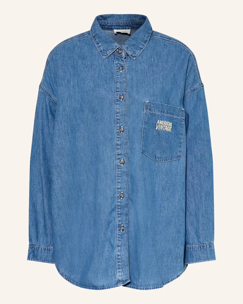 American Vintage Jeansbluse Izeway blau Blau