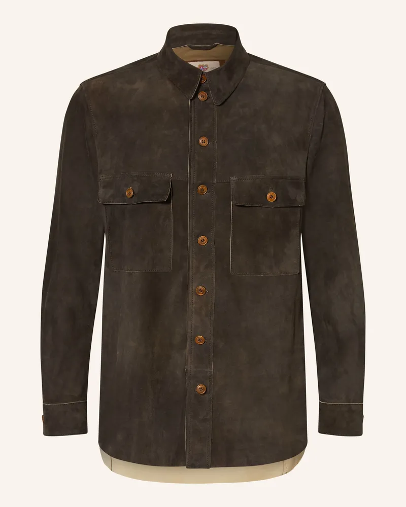 Meindl Leder-Overjacket Yuma braun Dunkelbraun