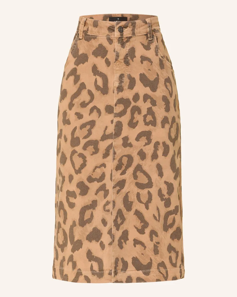 monari Jeansrock Cognac