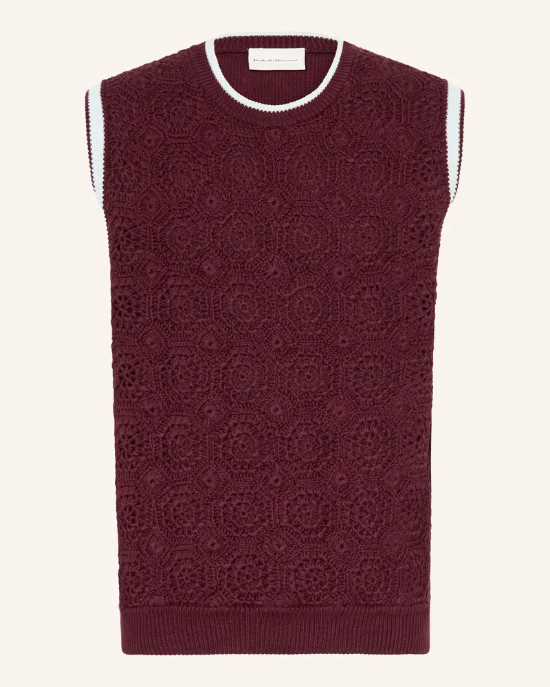 Drôle de Monsieur Pullunder rot Dunkelrot