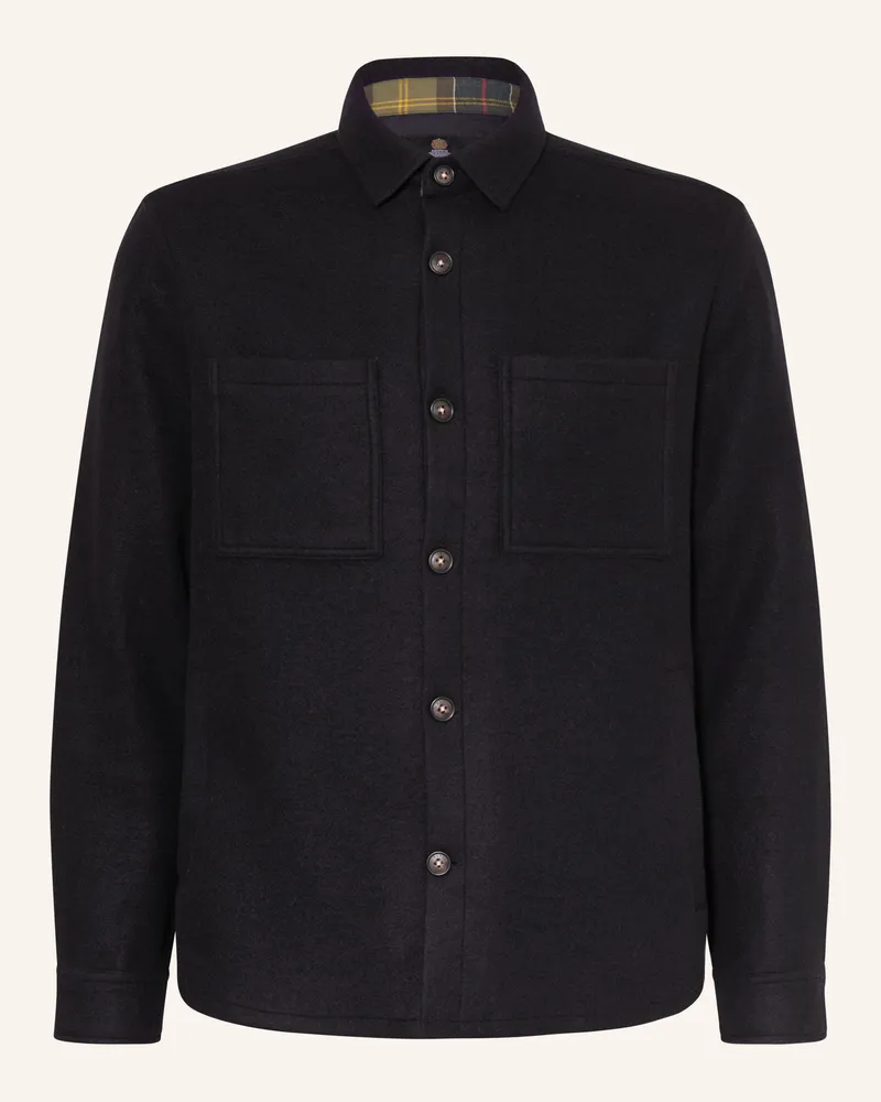 Barbour Overshirt Marltown blau Dunkelblau
