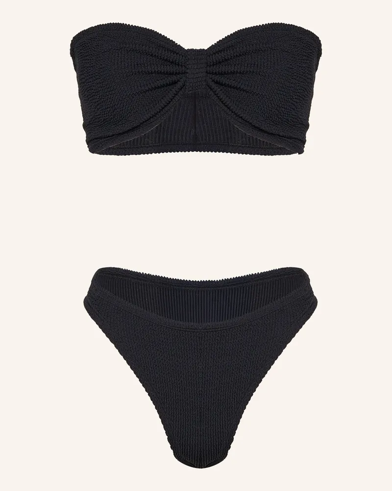 Hunza G Bandeau-Bikini JEAN Schwarz