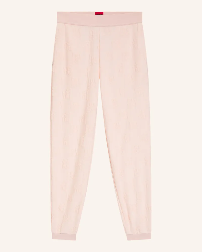 HUGO BOSS Loungewear Unterteil TERRYMONOGRAM_PANTS Hellrosa