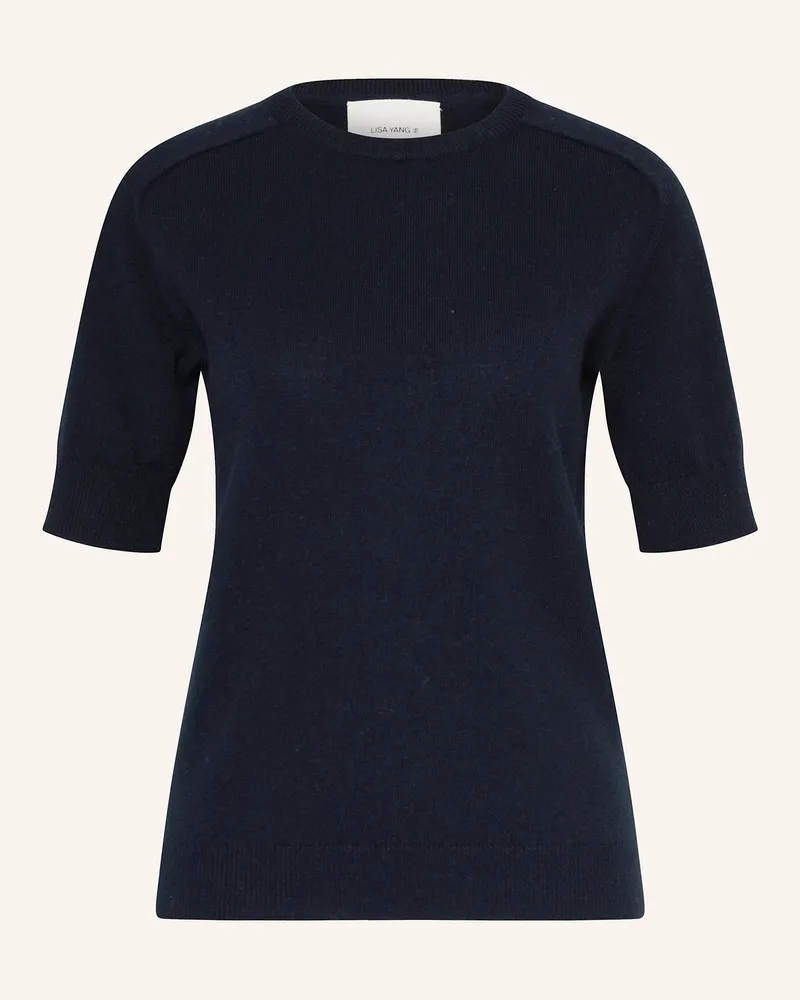 Lisa Yang Strickshirt KENZA aus Cashmere Dunkelblau