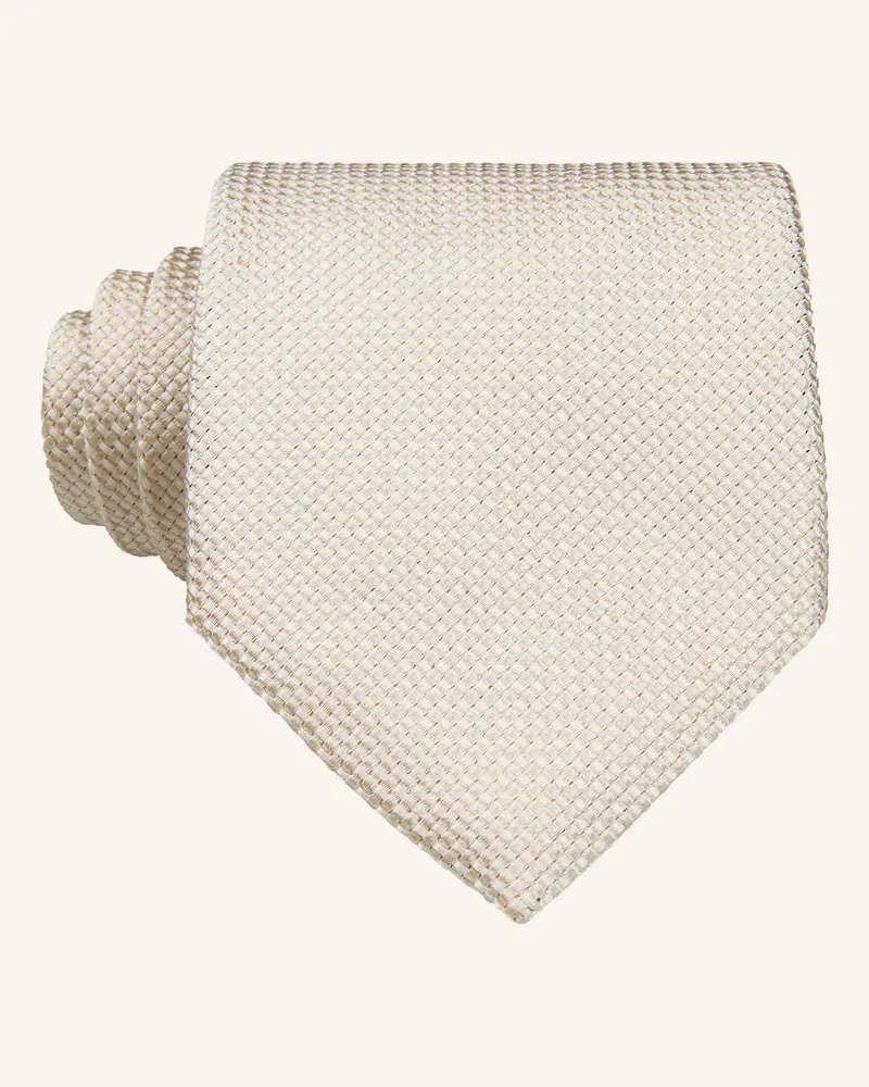 HUGO BOSS Krawatte beige Beige