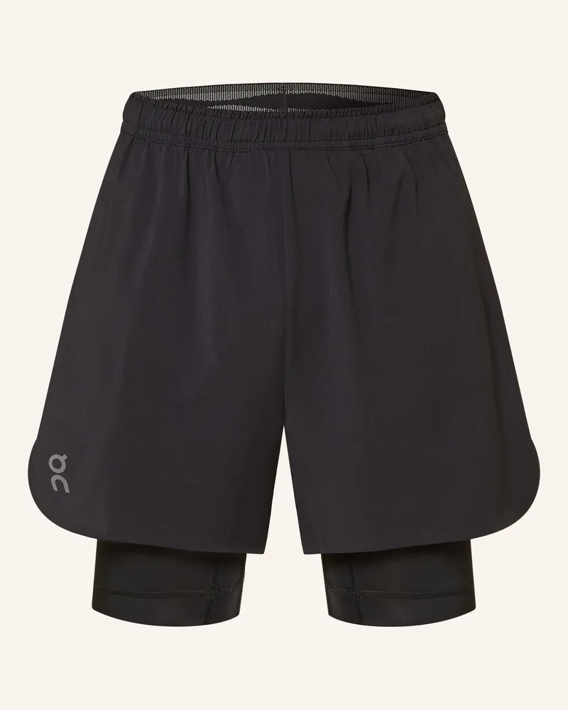 ON 2-In-1-Trainingsshorts Train schwarz Schwarz