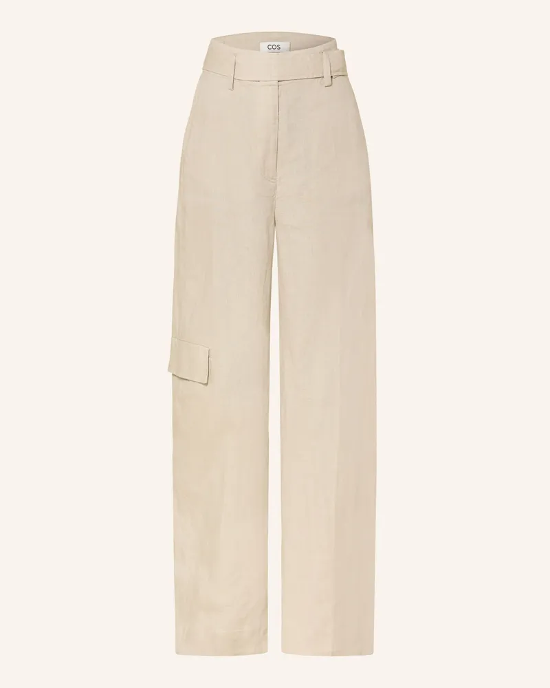 COS Marlenehose Aus Leinen beige Beige