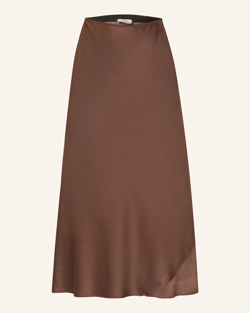 Dorothee Schumacher Seidenrock SENSE OF SHINE Braun