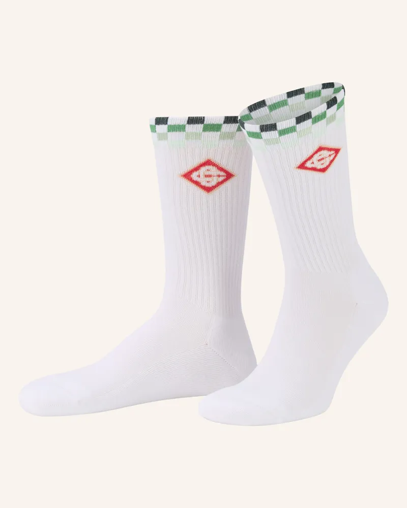 Casablanca Paris Socken weiss Weiss