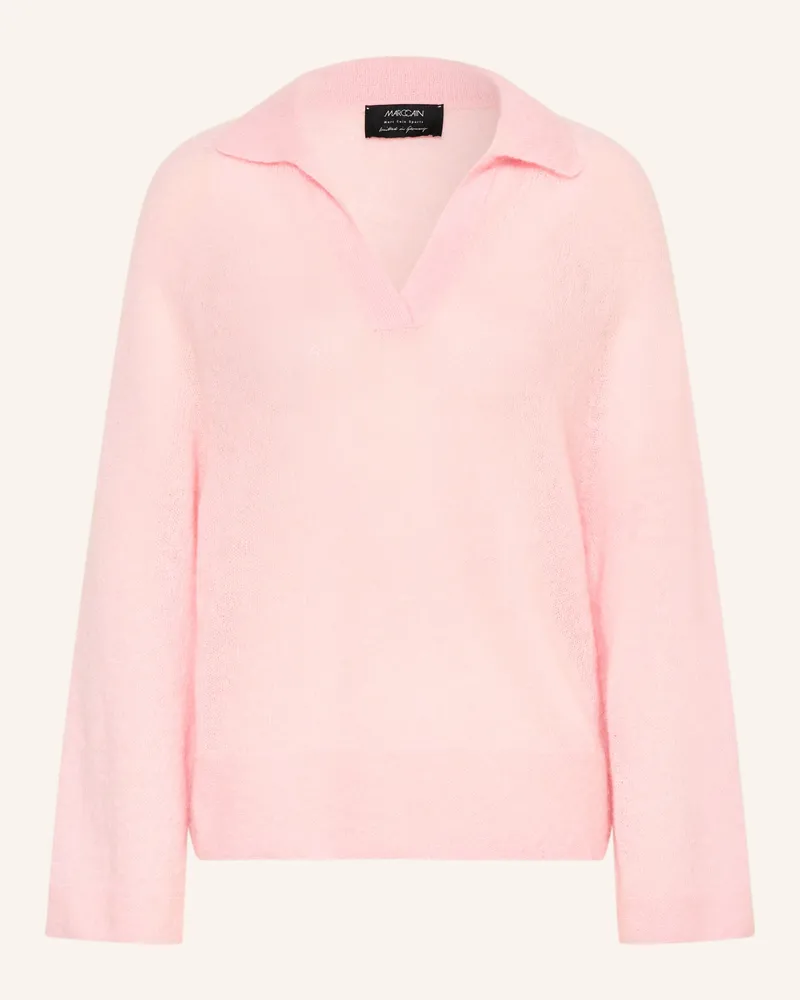 Marc Cain Strick-Poloshirt Mit Alpaka Und Mohair rosa 208