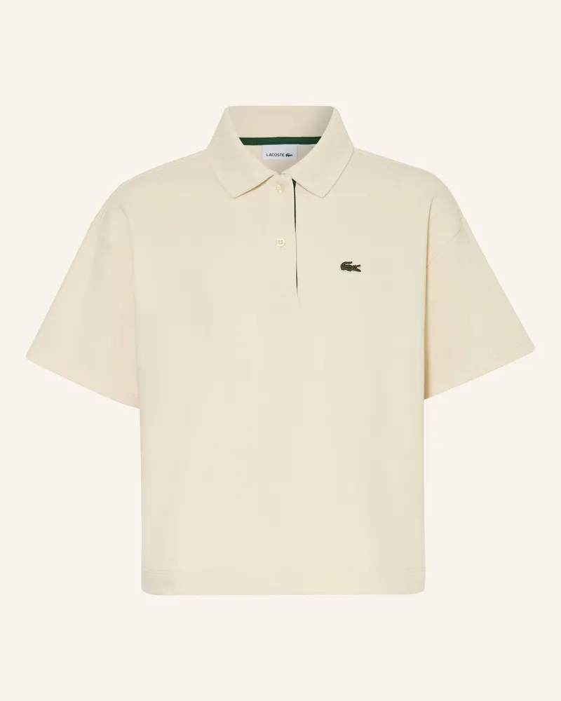 Lacoste Piqué-Poloshirt weiss Ecru