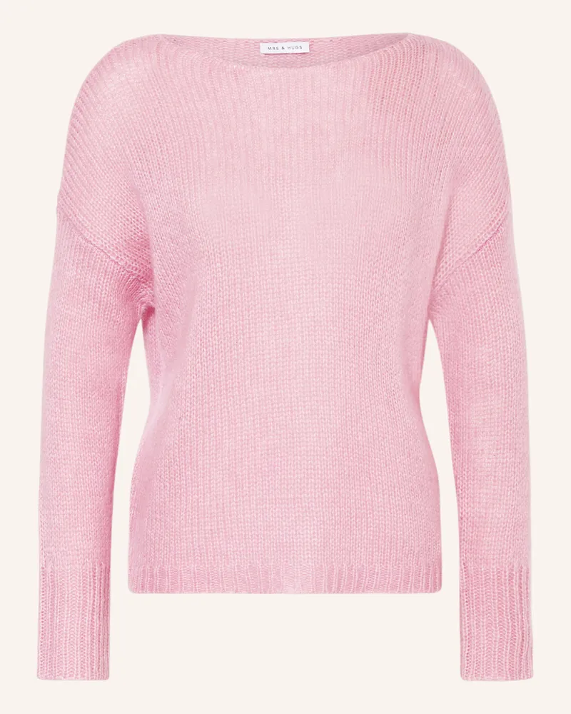 Mrs & HUGS Cashmere-Pullover rosa Rosa