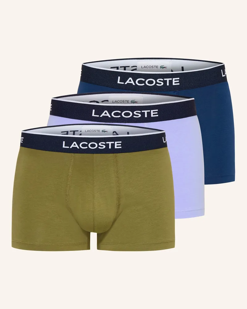 Lacoste 3er-Pack Boxershorts Hellblau