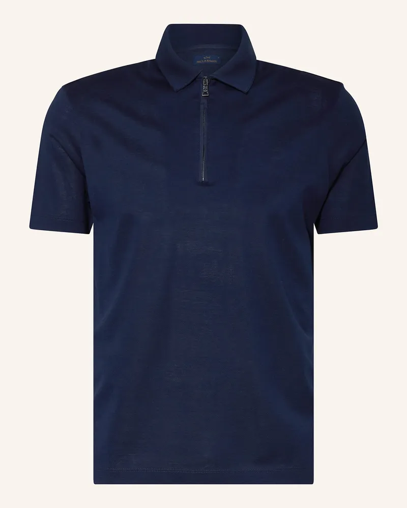Paul & Shark Piqué-Poloshirt Dunkelblau