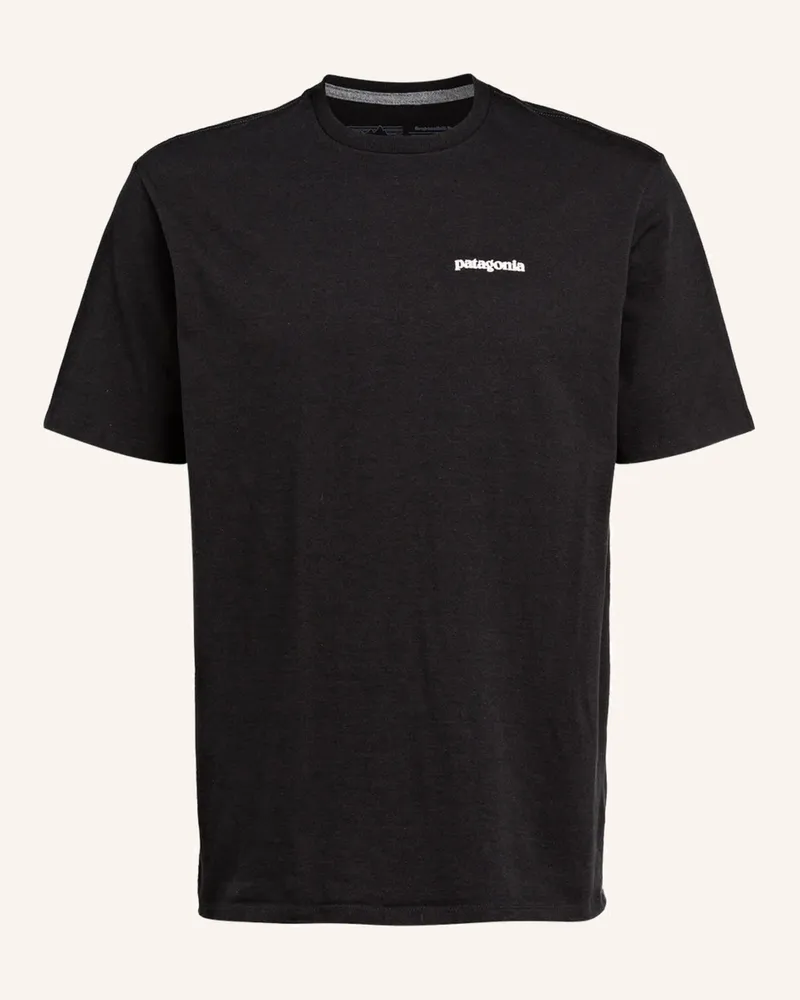Patagonia T-Shirt P-6 schwarz Schwarz