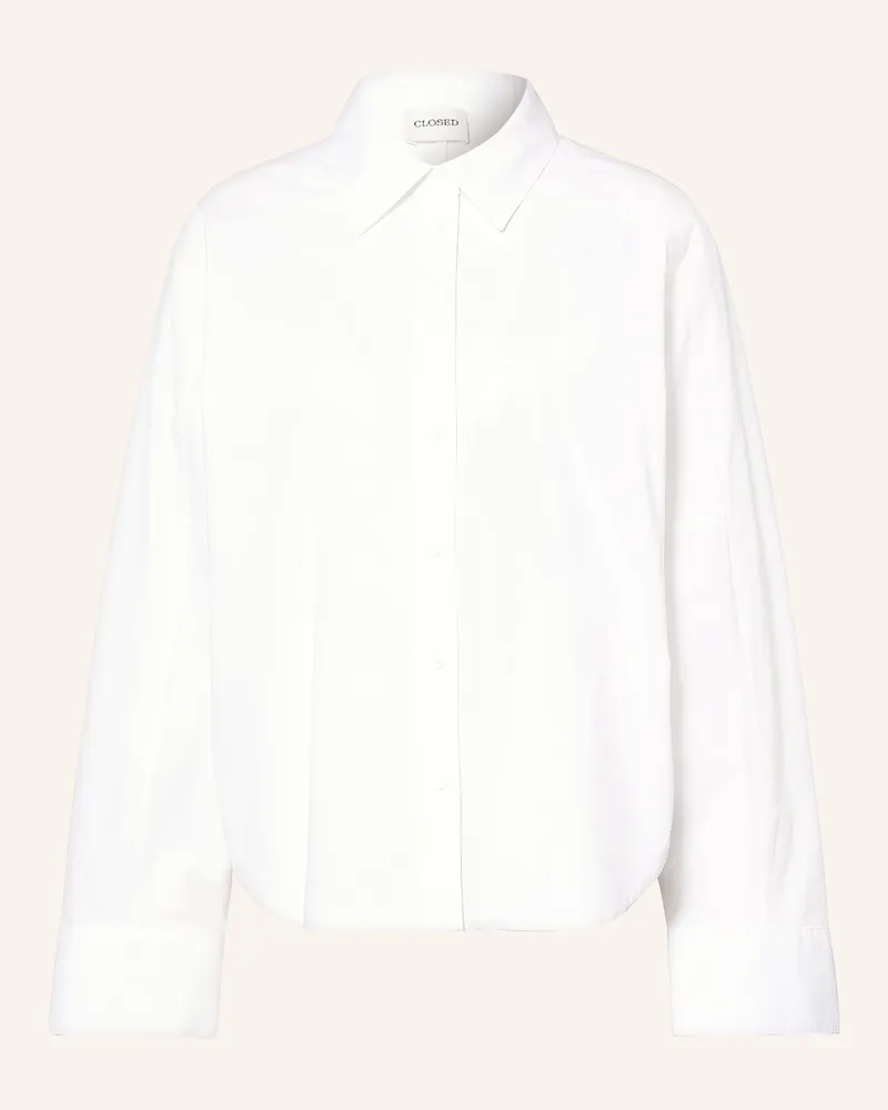 Closed Hemdbluse weiss Weiss