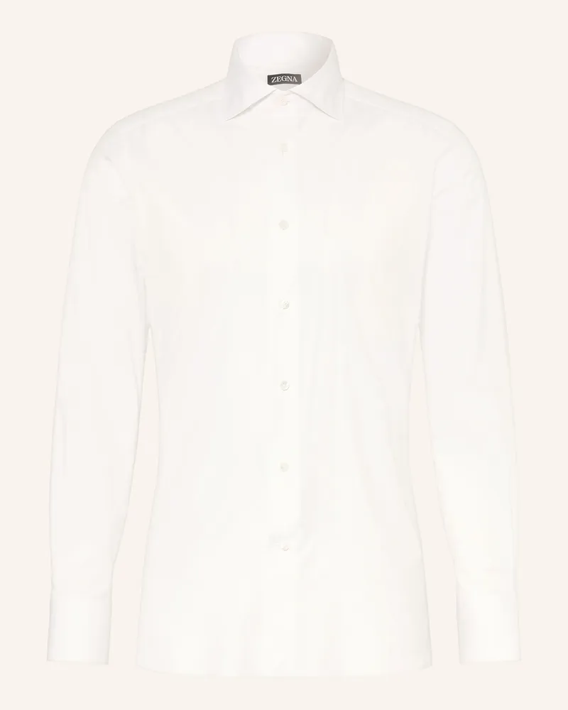 Ermenegildo Zegna Hemd Regular Fit weiss Weiss