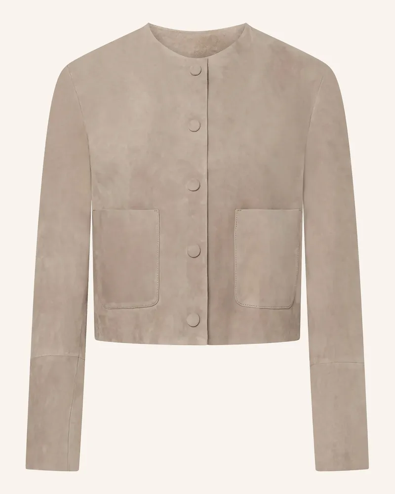 windsor. Lederjacke beige Hellbraun