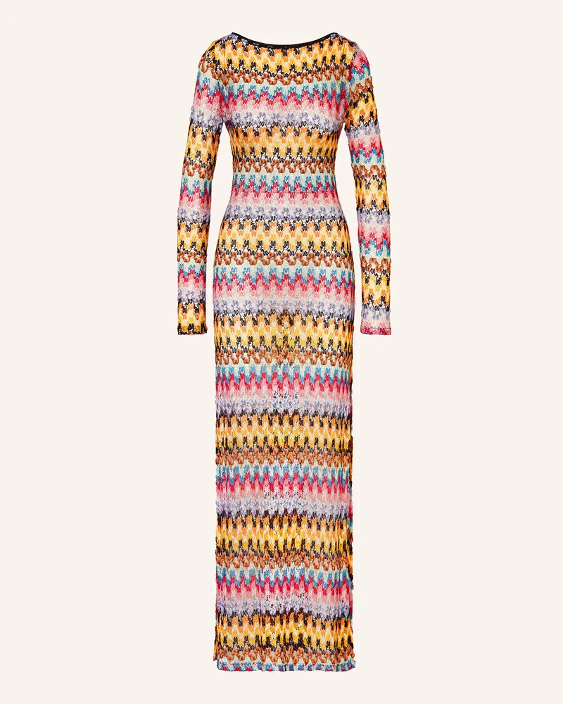 Missoni Strandkleid mit Glitzergarn Dunkelgelb