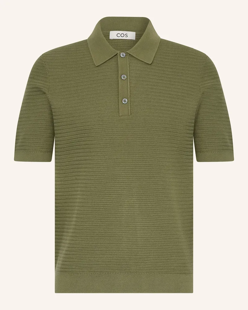 COS Strick-Poloshirt Regular Fit Oliv