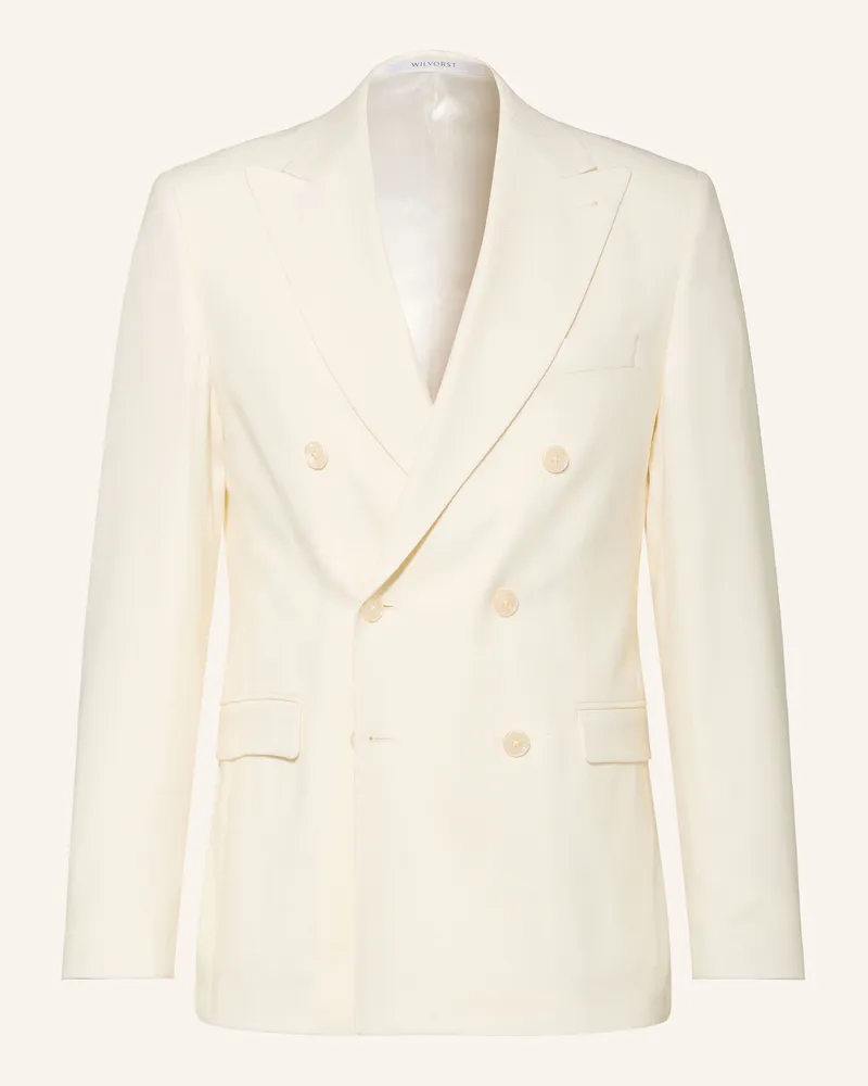 Wilvorst Anzugsakko Slim Fit weiss Creme