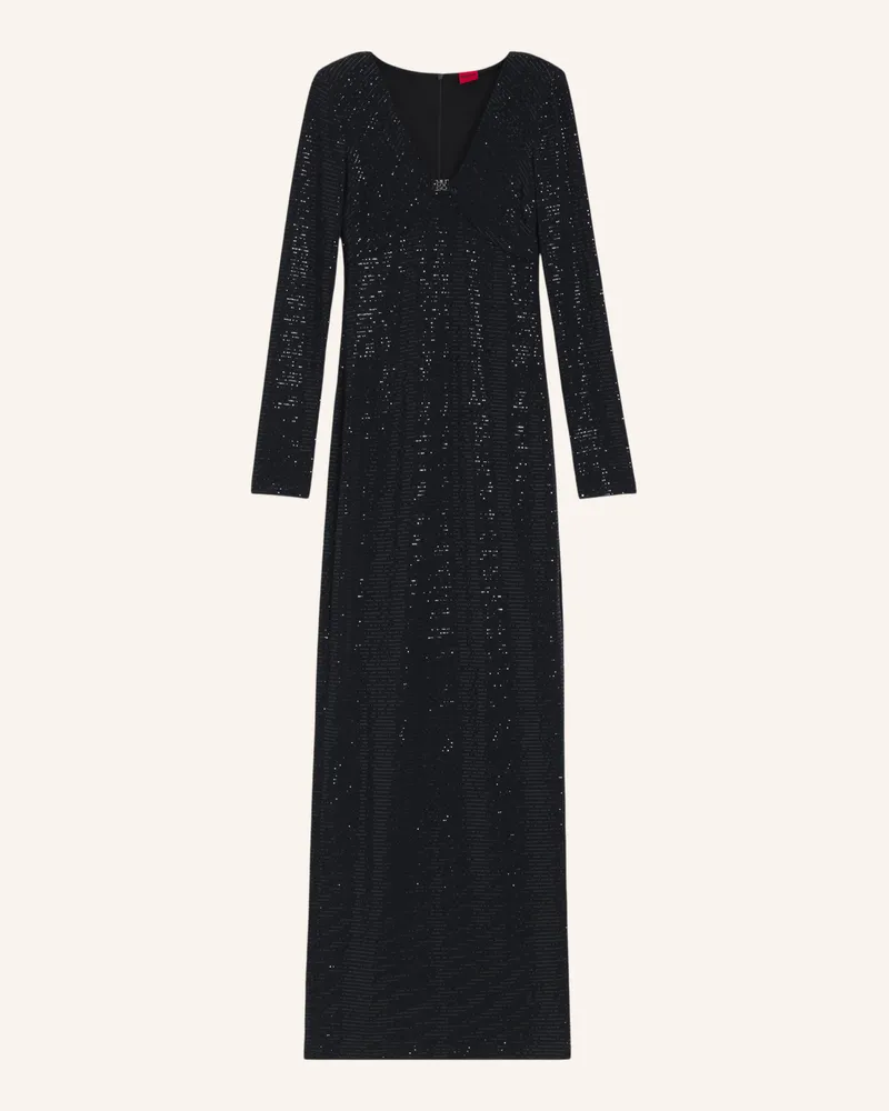 HUGO BOSS Jersey-Kleid NAMMERY Schwarz