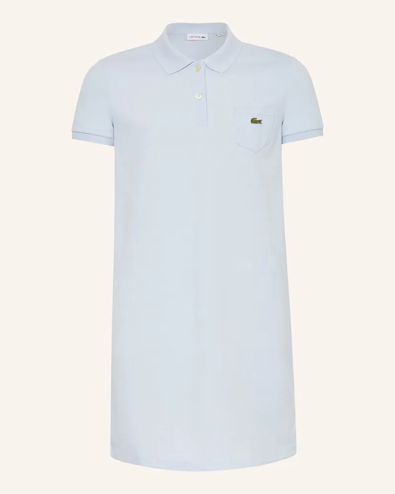 Lacoste Piqué-Polokleid Hellblau
