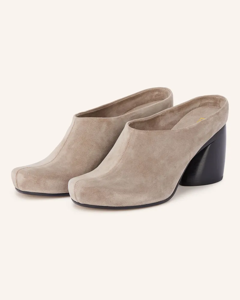 Loewe Mules Oval braun Taupe